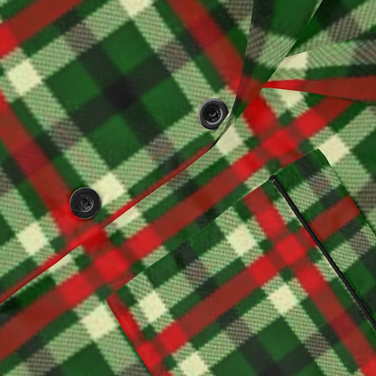 Holiday Plaid Women's Satin Pajamas