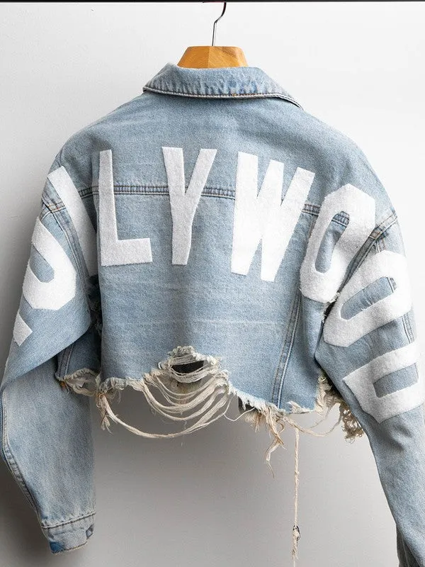 Hollywood Crop Denim Jacket