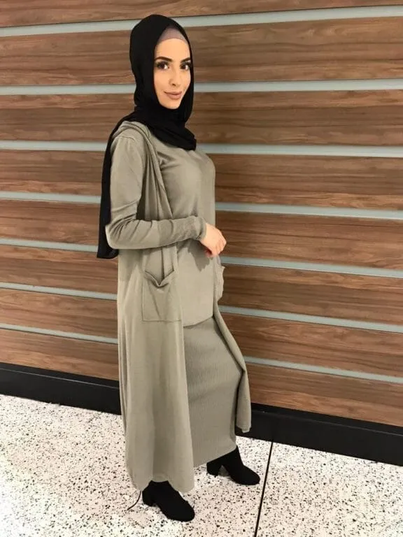 Hoodie Pocket Cardigan