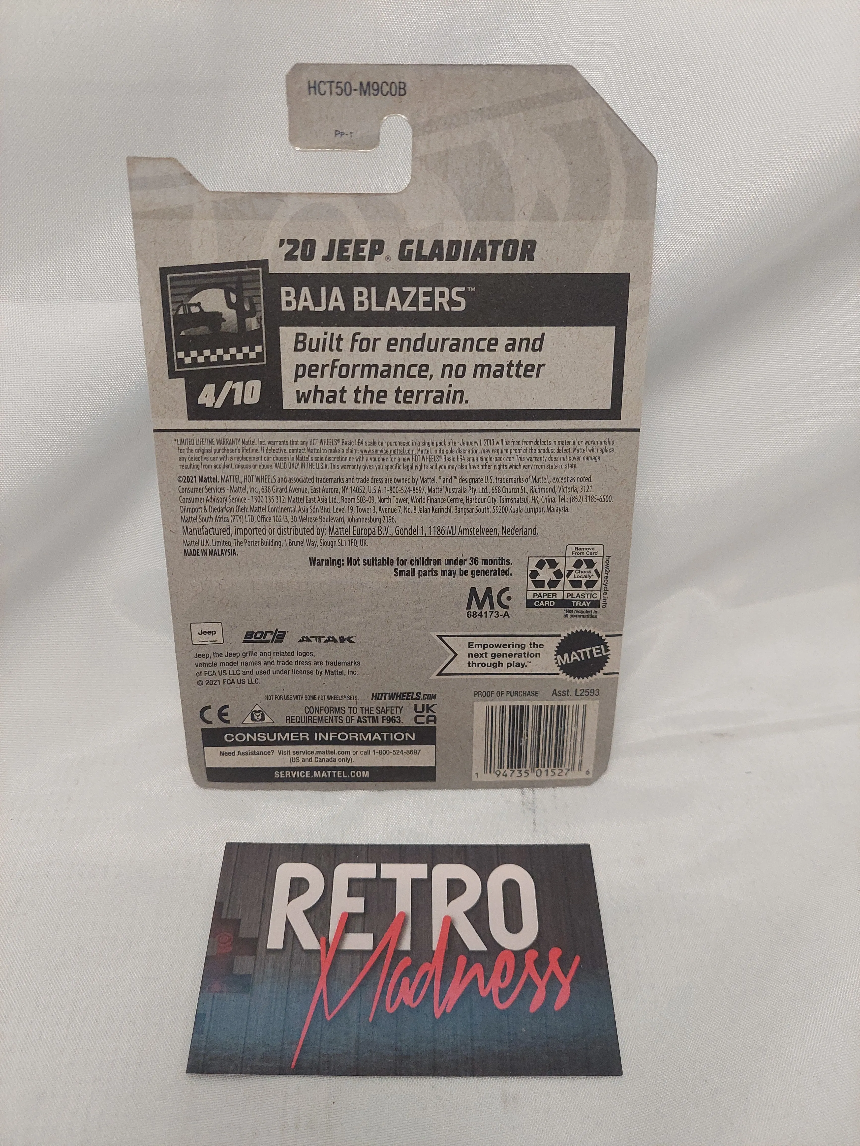 Hot Wheels Baja Blazers '20 Jeep Gladiator 26/250