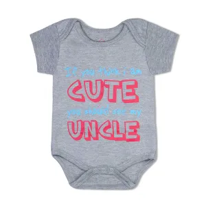 If You Think I'm Cute You Should See My Uncle <br> Organic Cotton Onesie