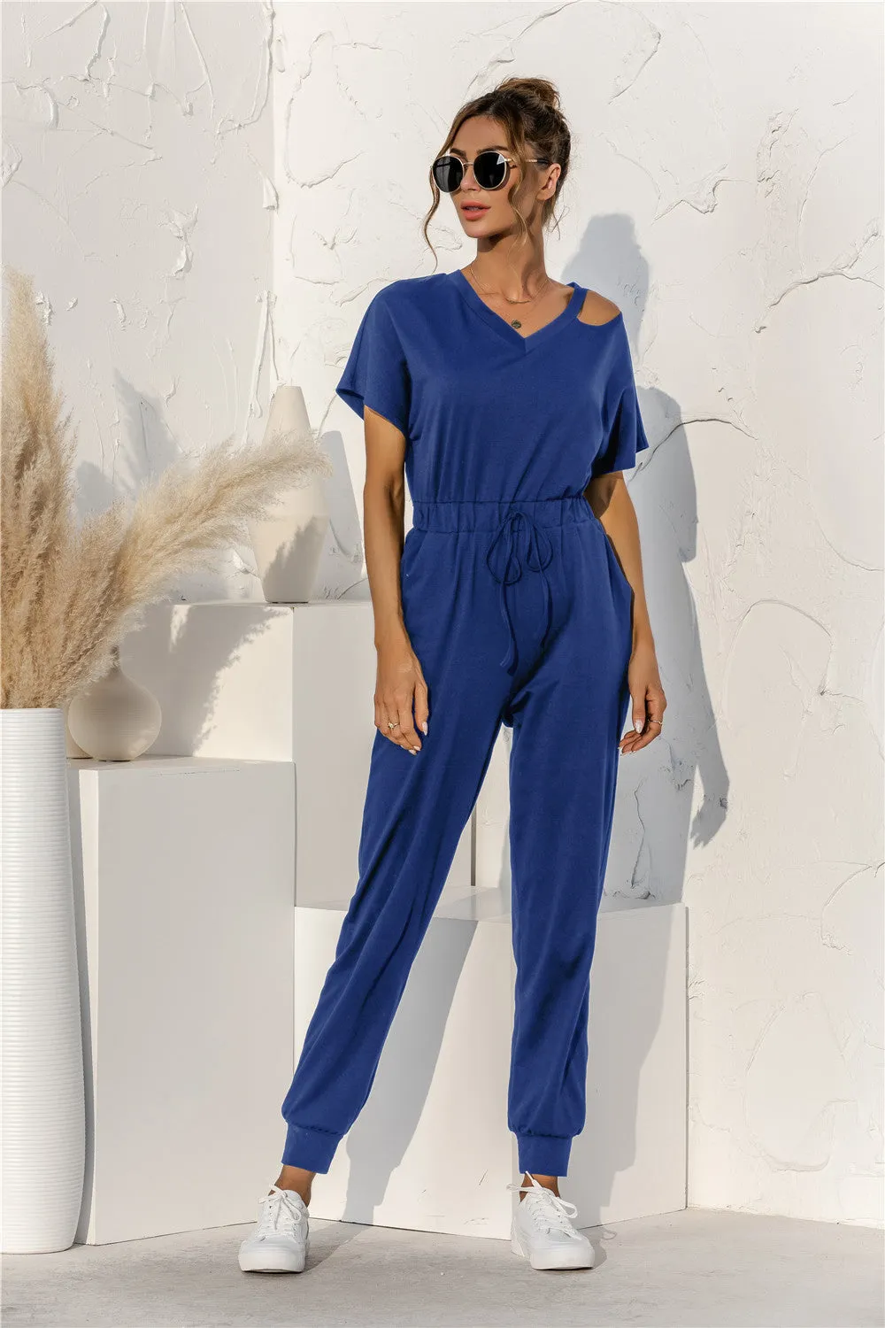 Isla Cut Out Drawstring Jumpsuit