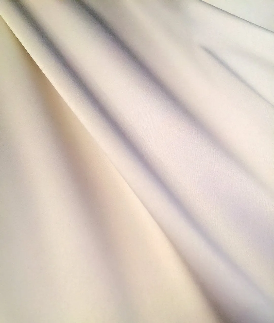 Ivory Satin Top And Skirt Set