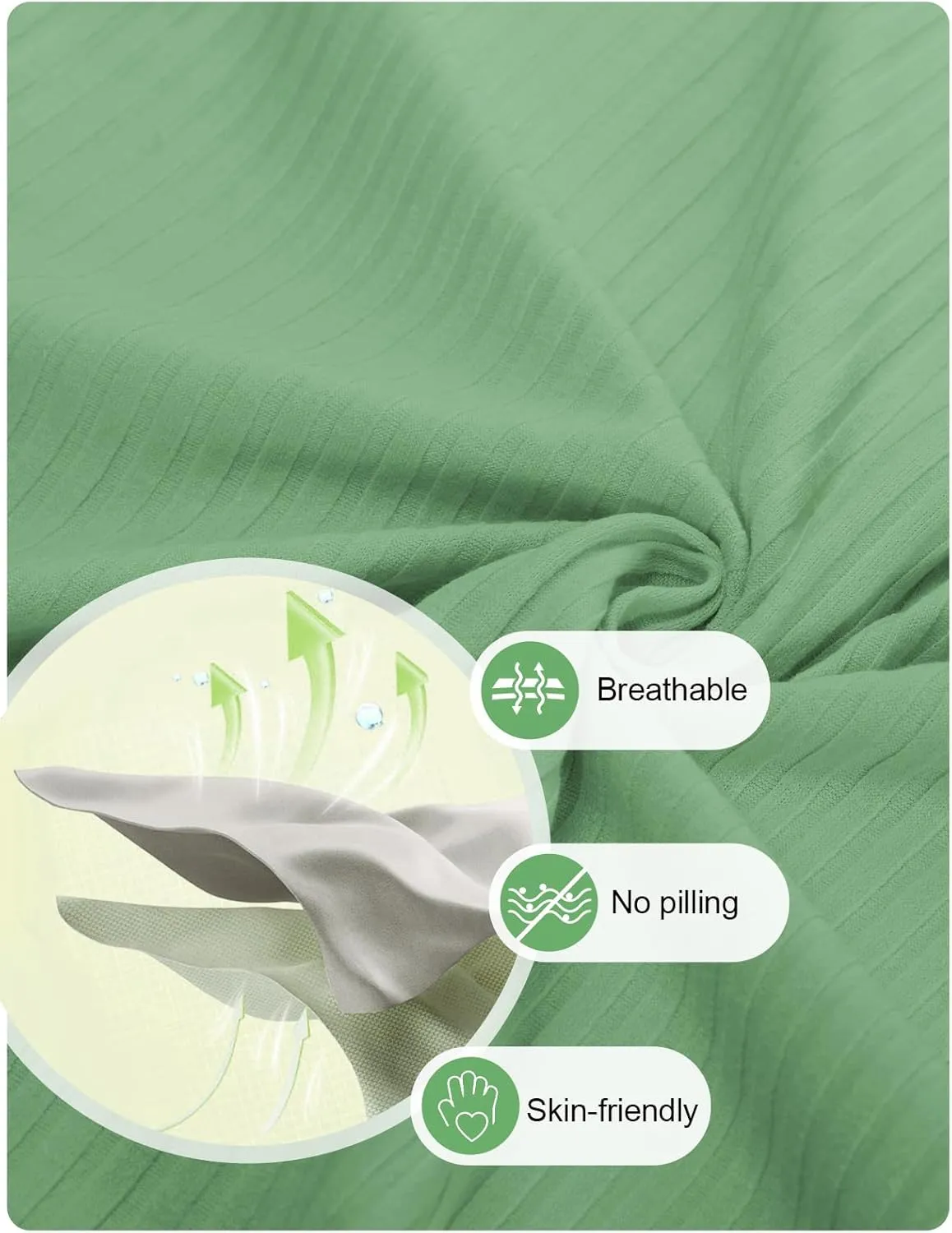 JASAMBAC Women's Ribbed Knit Dresses 2024 Sexy Bodycon Wrap Knit Casual Short Sleeve Sweater Maxi Dress with Side Slit