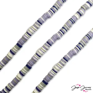JJB Heishi Bead Strand in Blueberry Haze