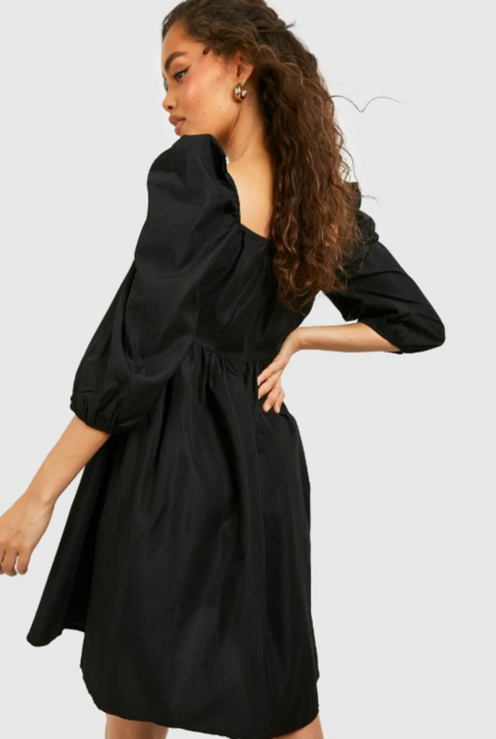 Jocund Black Dress