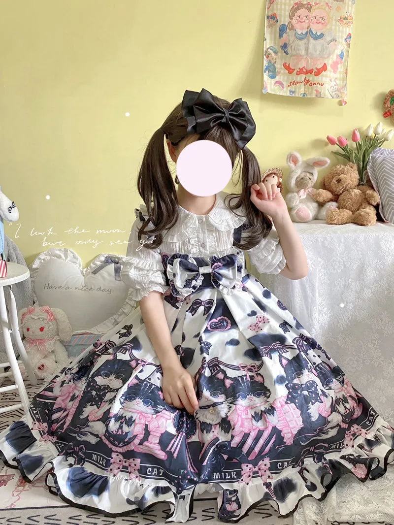 JSK Dress♥Ready to Ship♥Milk Cat ♥ Sweet Lolita Dress