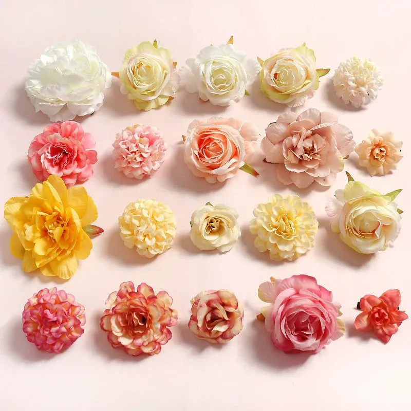 Juan Hua 绢花 Silk Flower Variety Hair Clips