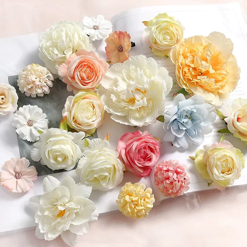 Juan Hua 绢花 Silk Flower Variety Hair Clips