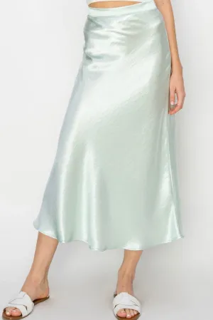 Just A Dream Satin Skirt
