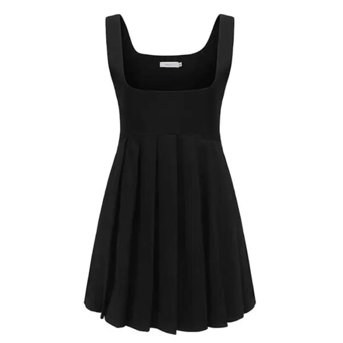 Kawaii Puff Sleeve T-Shirt Tie Pleated Suspender Skirt Set C19765