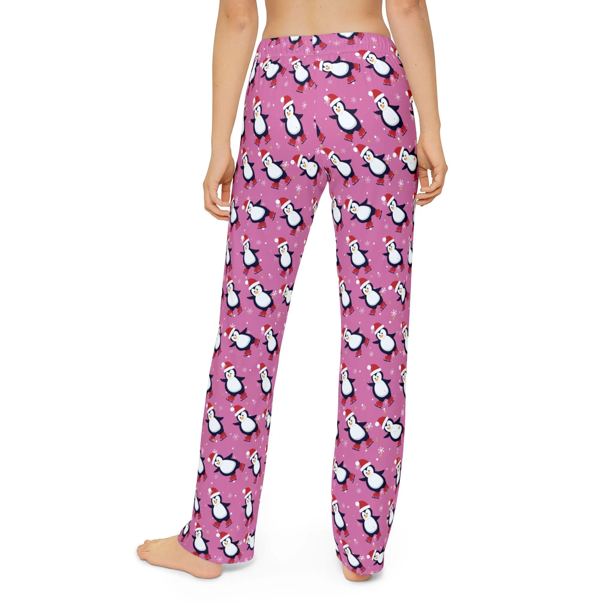 Kids Pink Penguin Pajama Pants : Soft and Cozy 100% Brushed Polyester  Cute Holiday Loungewear for Girls & Boys