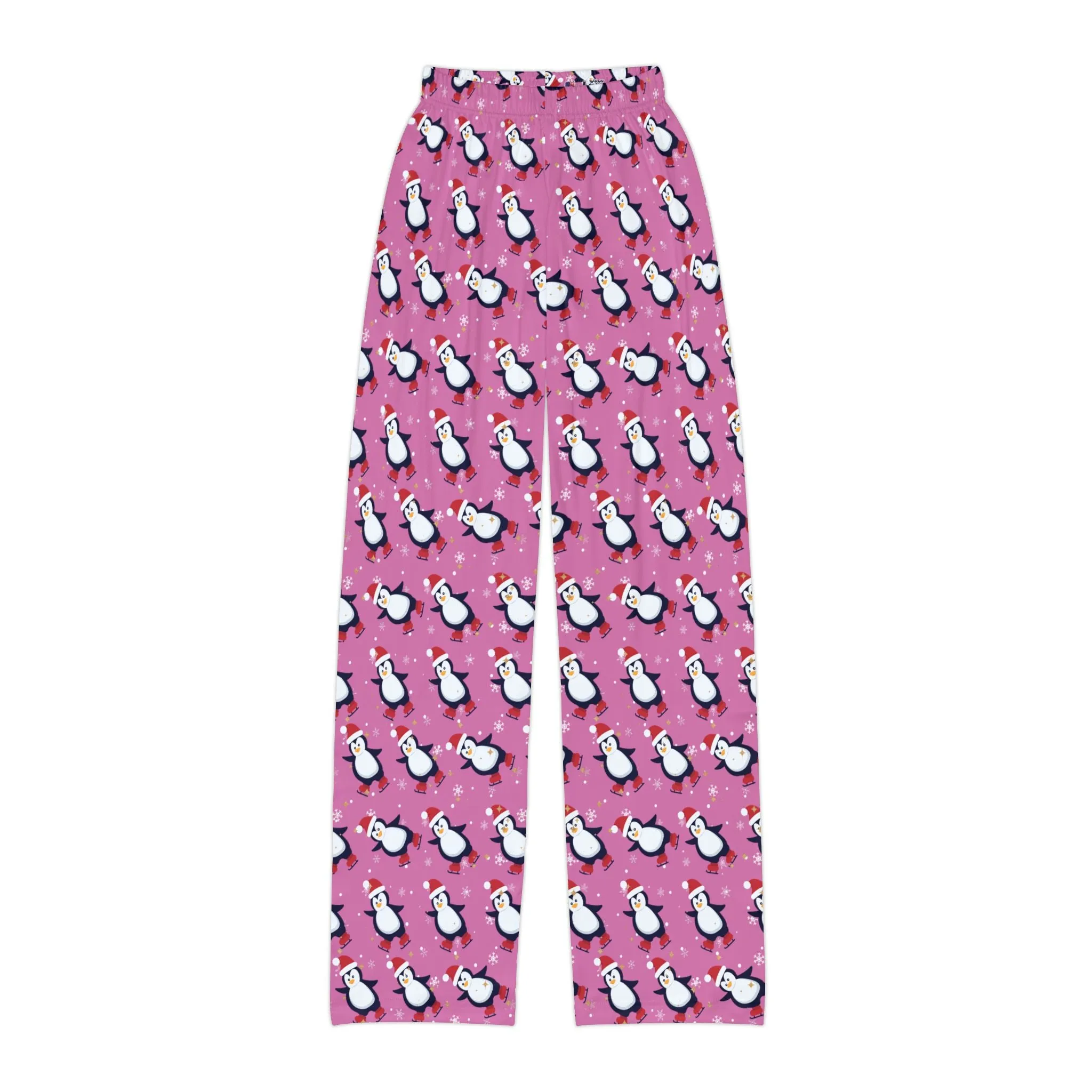 Kids Pink Penguin Pajama Pants : Soft and Cozy 100% Brushed Polyester  Cute Holiday Loungewear for Girls & Boys