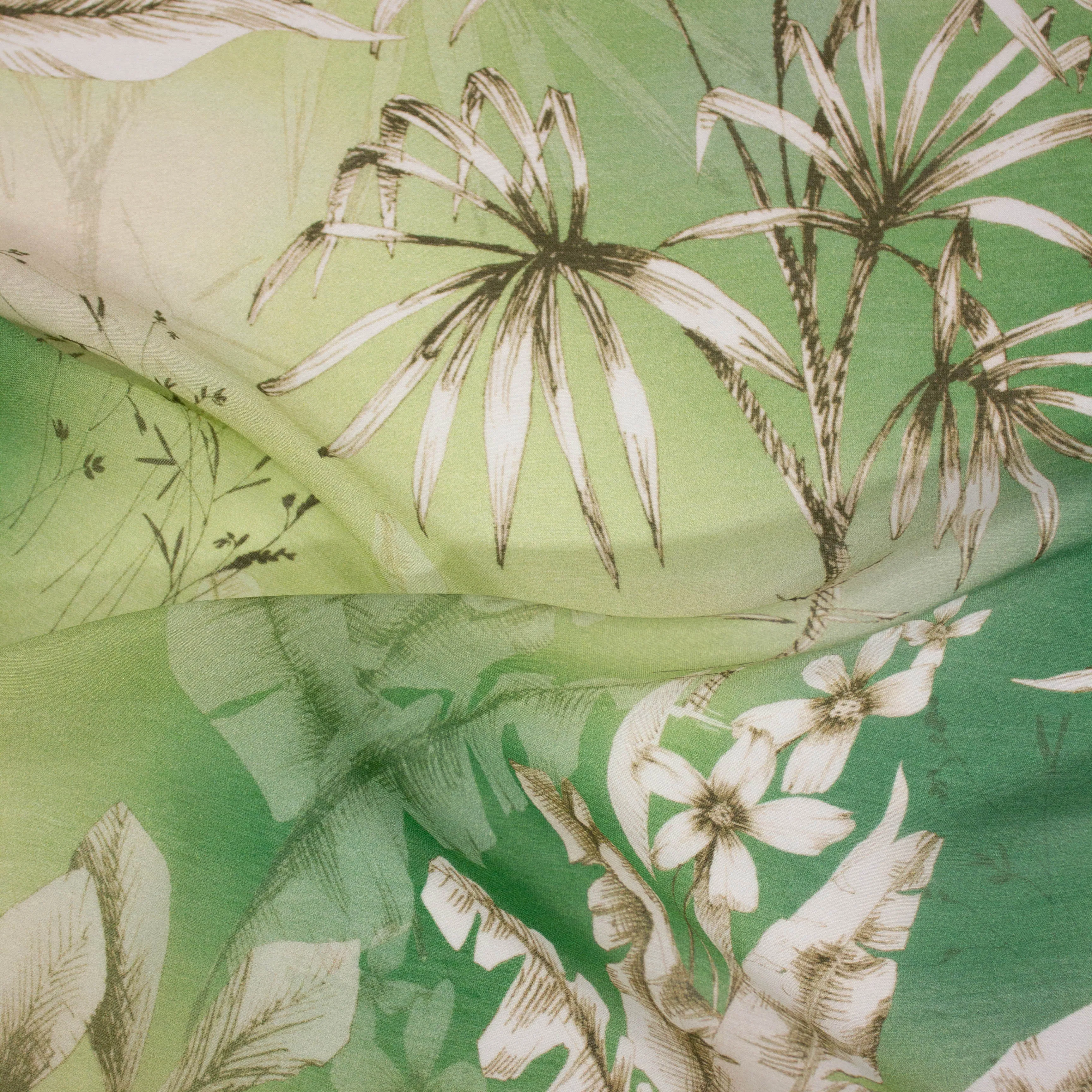 Kim Green Floral Cotton Voile