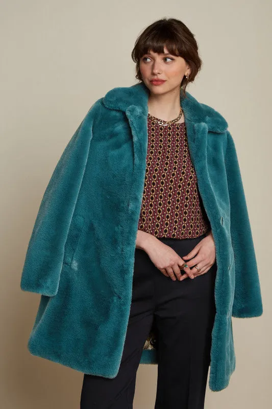 KING LOUIE ANAIS FAUX FUR COAT