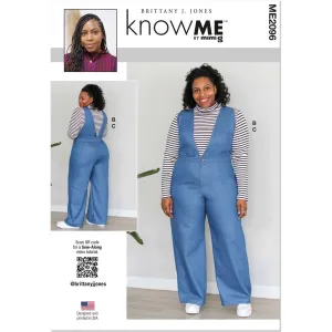 Know Me Pattern ME2096 Misses' Tops and Jumpsuit by Brittany J. Jones