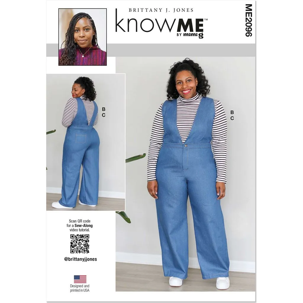 Know Me Pattern ME2096 Misses' Tops and Jumpsuit by Brittany J. Jones