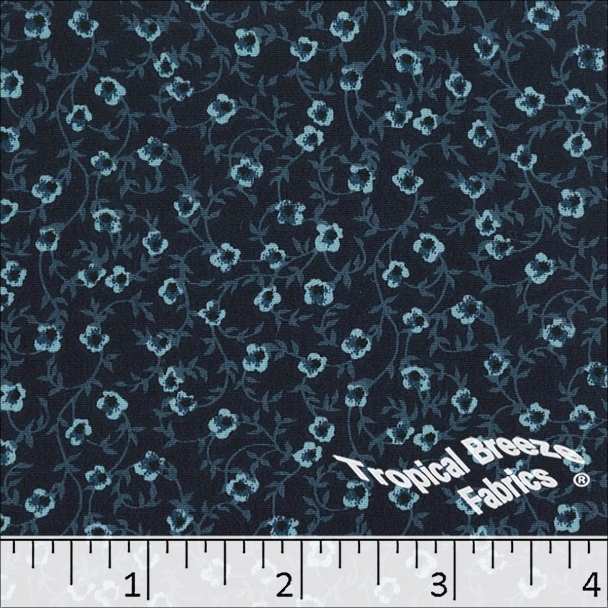 Koshibo Tiny Floral Print Polyester Fabric 048420