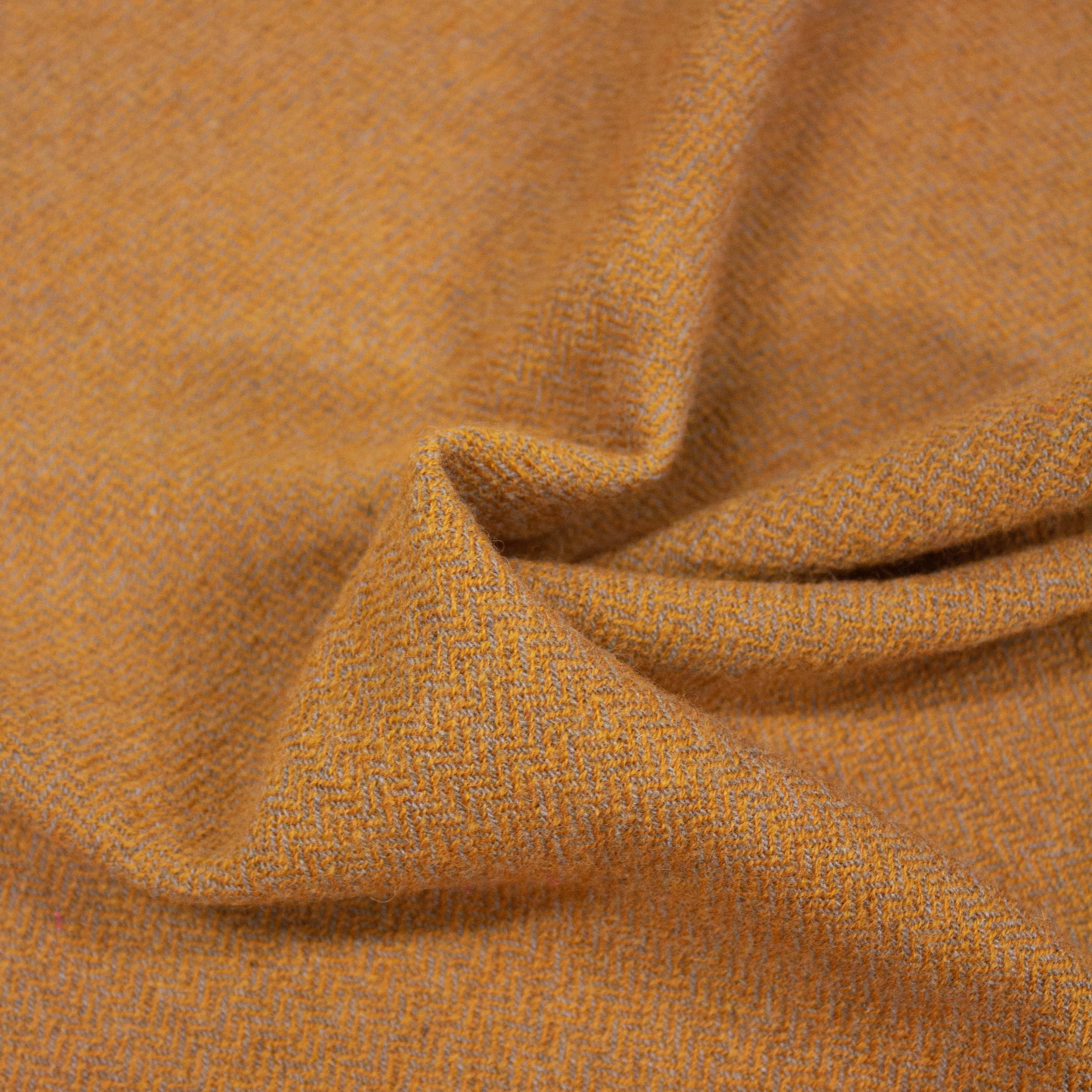 Kuns Ochre Wool Chevron SHOWROOM SAMPLE 34CM X 60CM