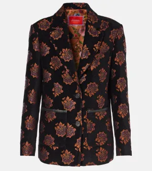 La DoubleJ Kelly floral jacquard blazer