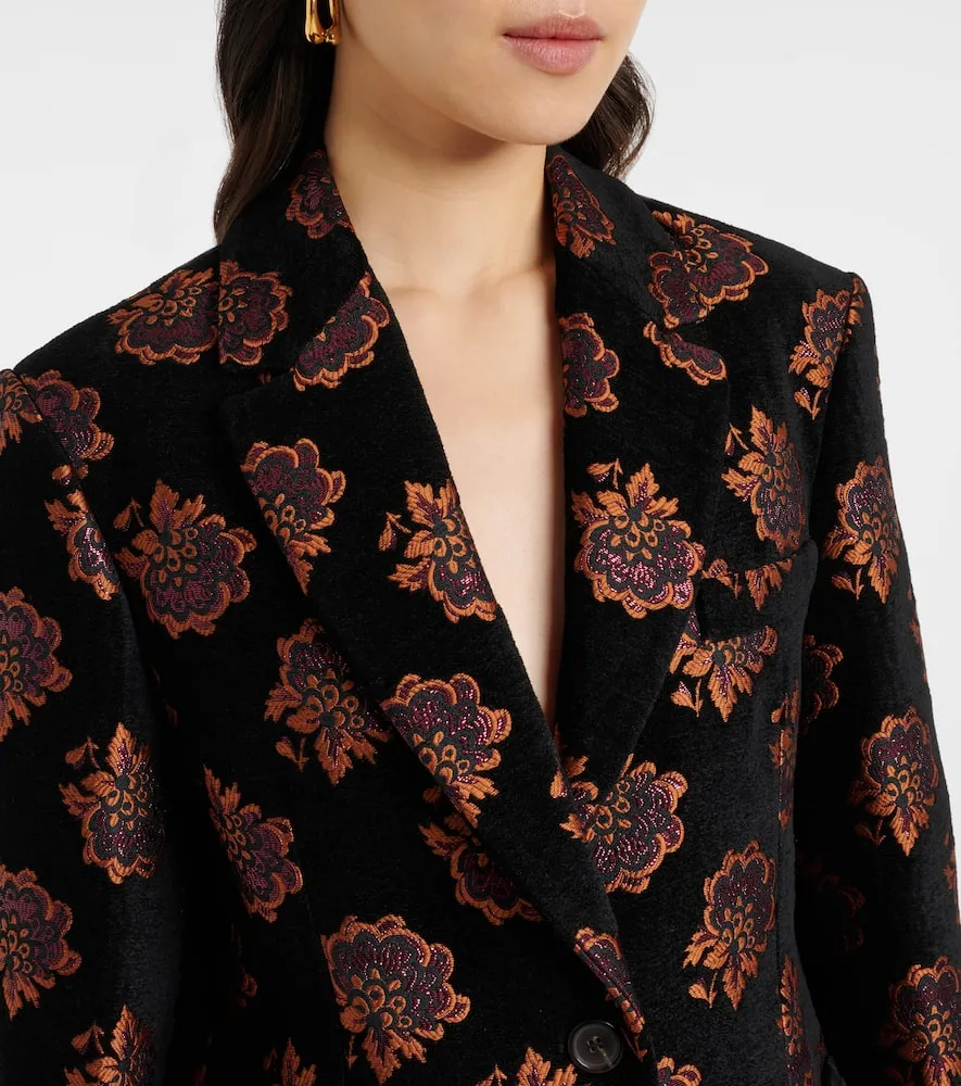 La DoubleJ Kelly floral jacquard blazer