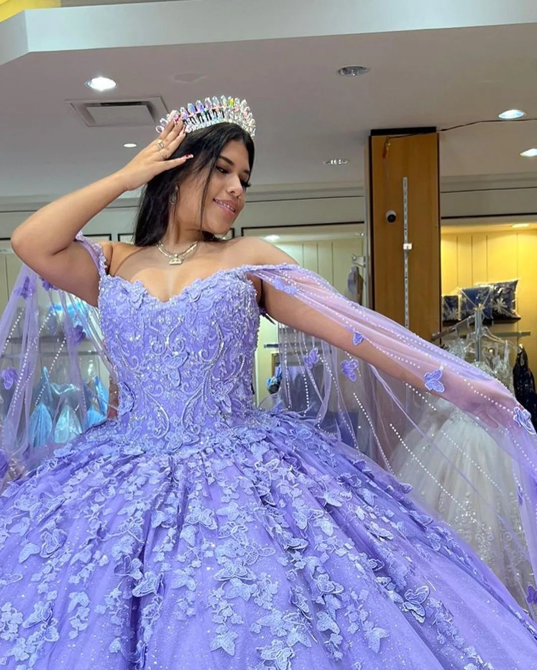 Lace Ball Gown,Long Prom Dress,Evening Dress,Prom Dresses