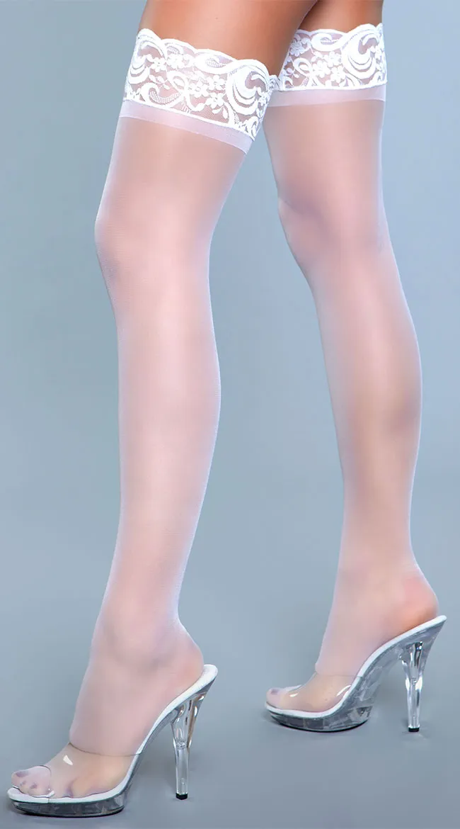 Lace Over It Thigh Highs
