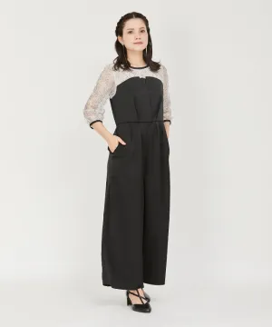 Lace Panel Rompers