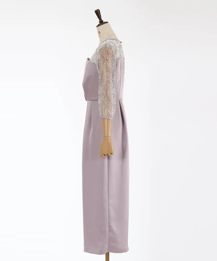 Lace Panel Rompers