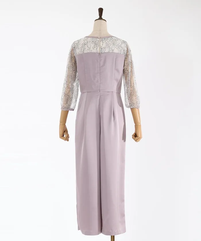 Lace Panel Rompers