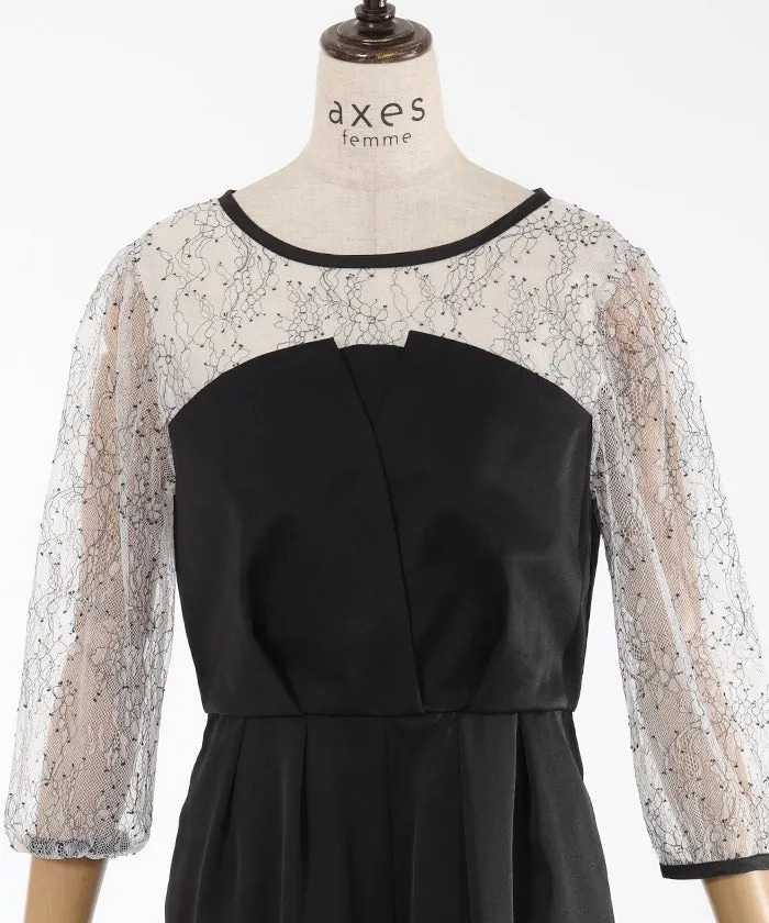 Lace Panel Rompers