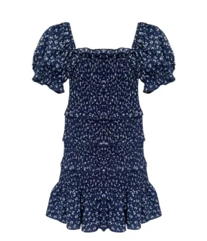 Laila Dress - Evening Blue Ditsy