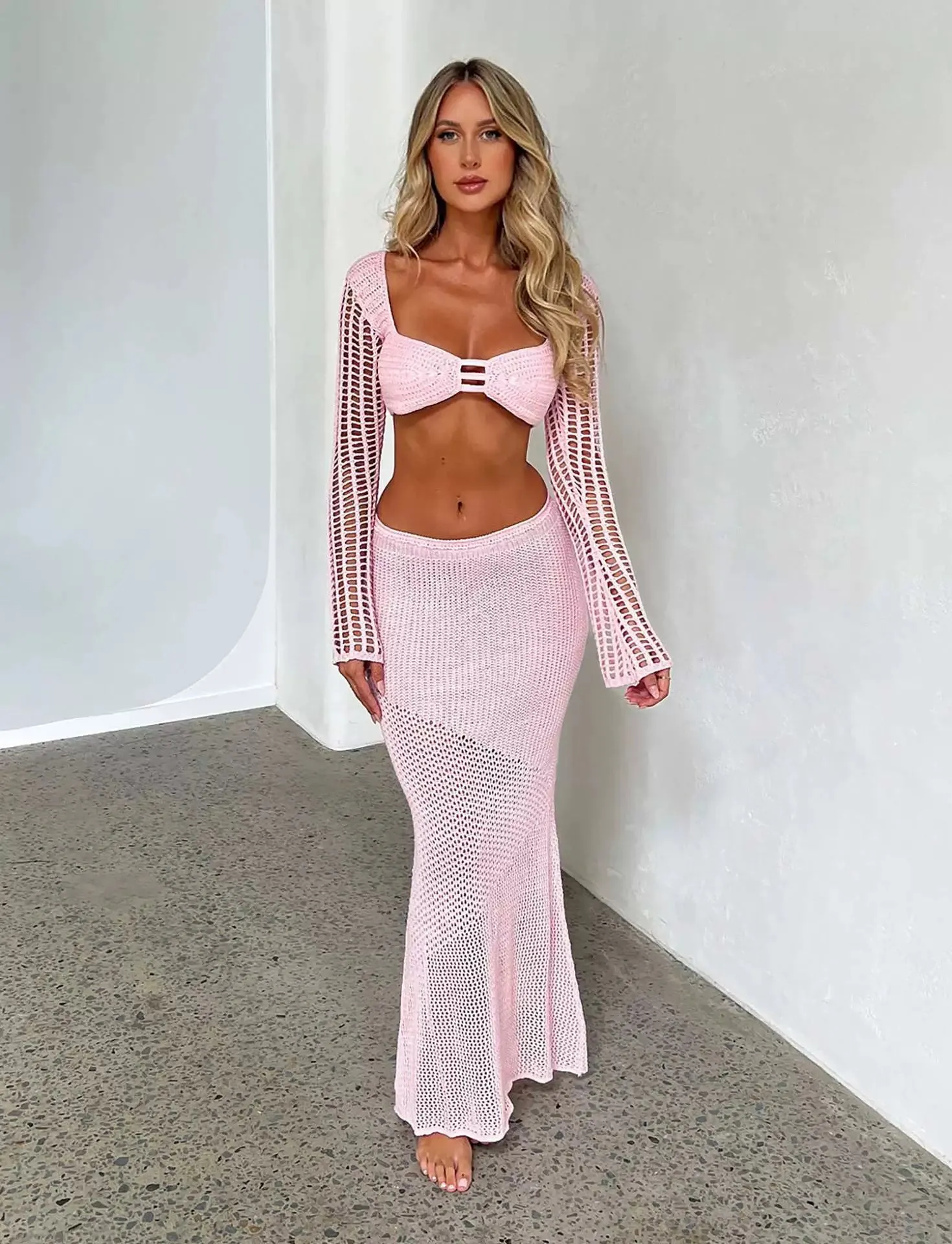 Lamiye Knited Skirt Set