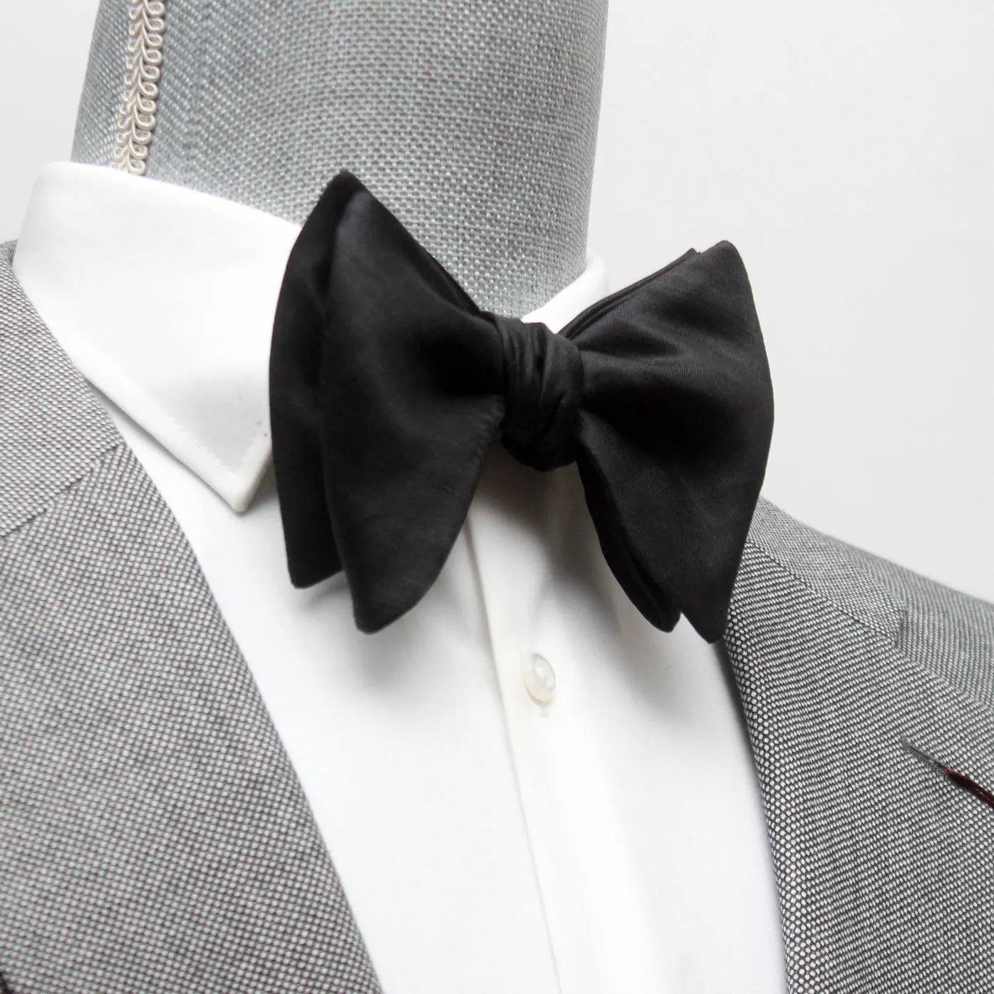 Large Black Bow Tie