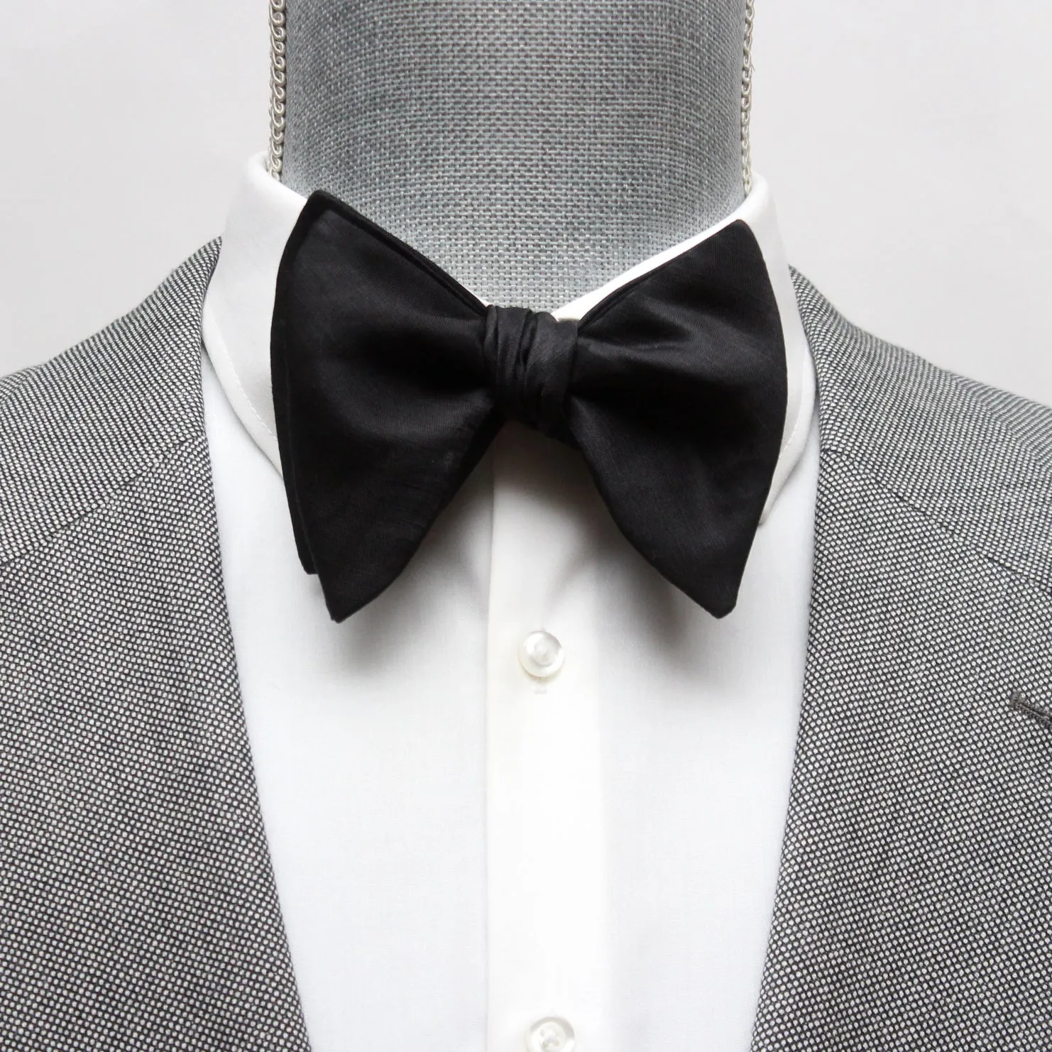 Large Black Bow Tie