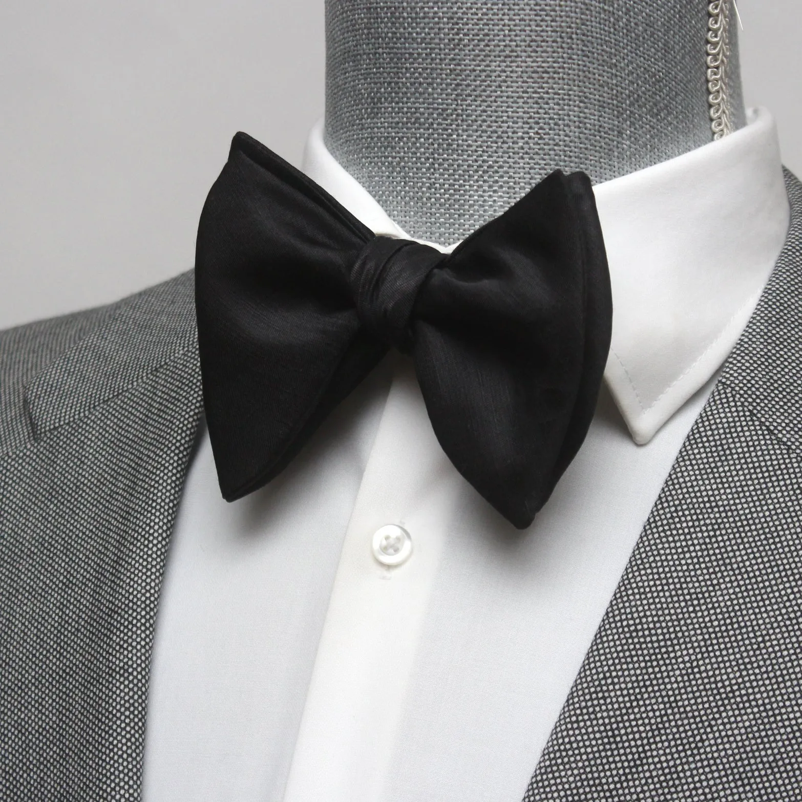 Large Black Bow Tie