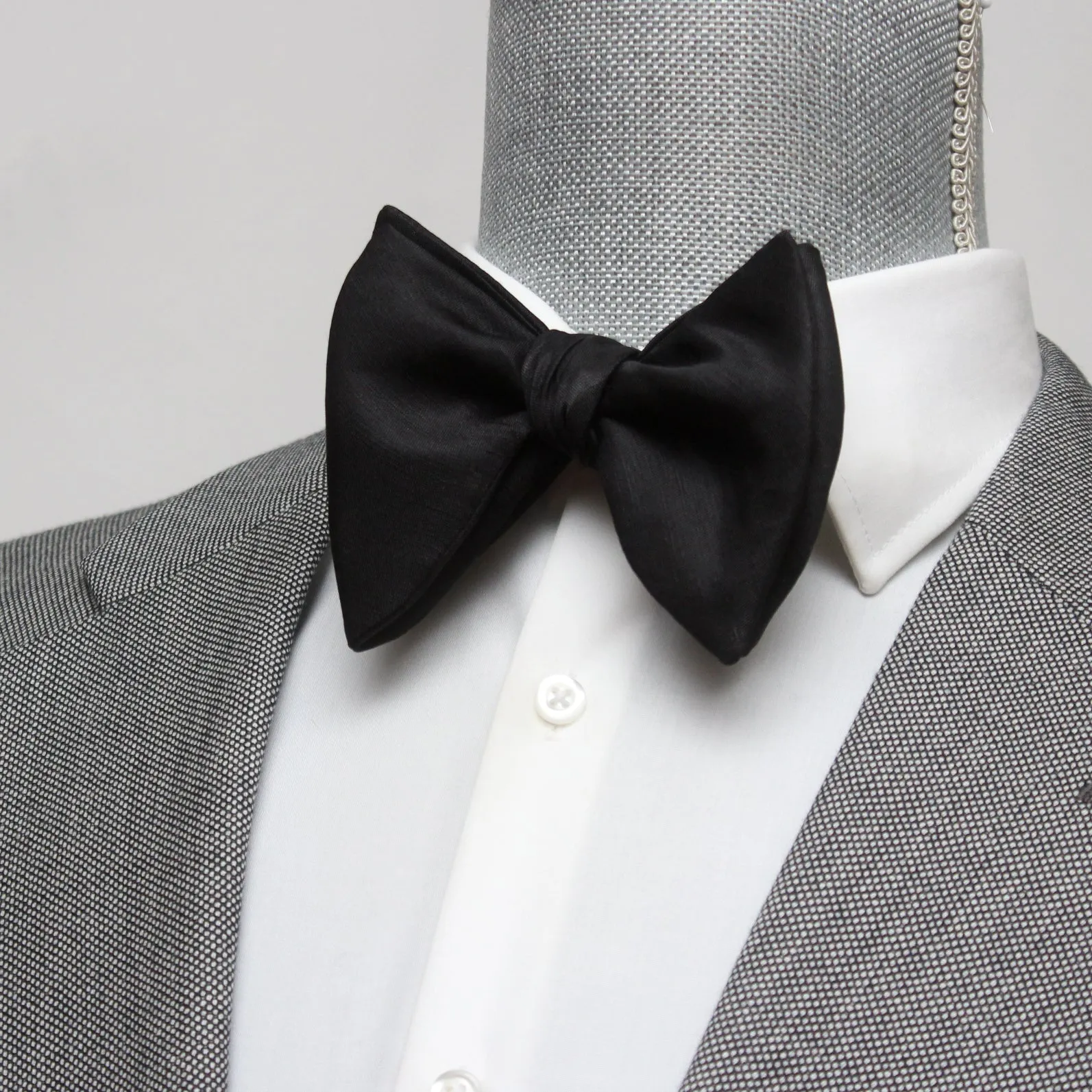 Large Black Bow Tie