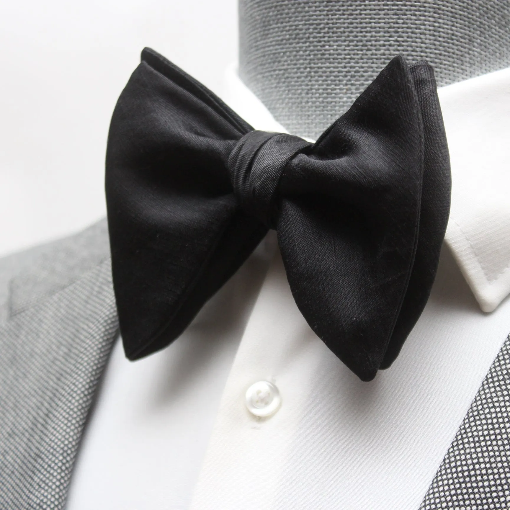 Large Black Bow Tie