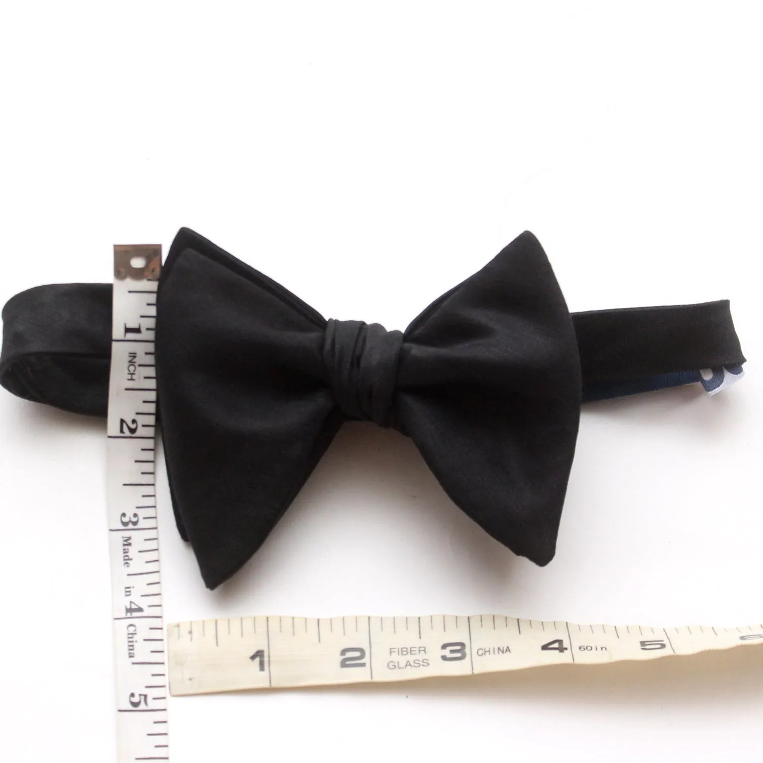 Large Black Bow Tie