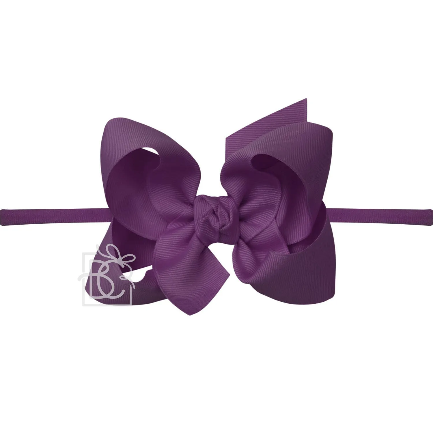 Large Bow on Nylon, Amethyst