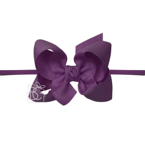 Large Bow on Nylon, Amethyst