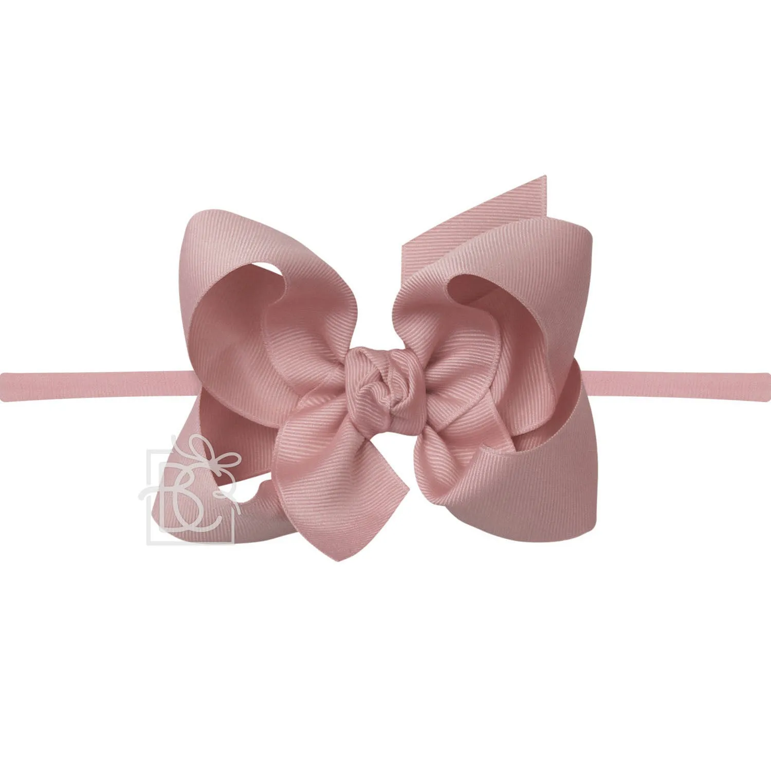 Large Bow on Nylon, Antique Mauve