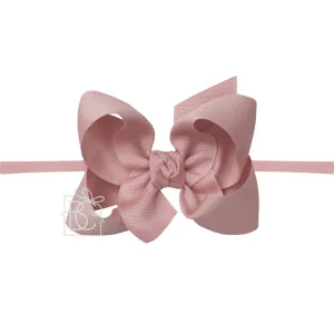 Large Bow on Nylon, Antique Mauve
