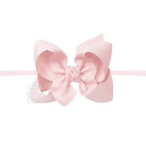 Large Bow on Nylon, Light Pink