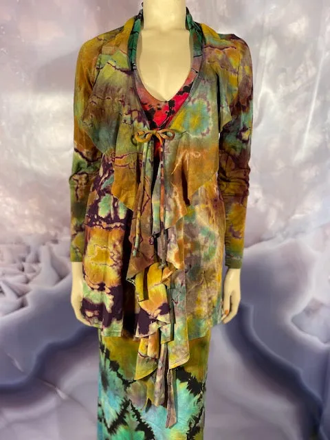 Large Michael Martelli REVERSE Waterfall Cardigan #4
