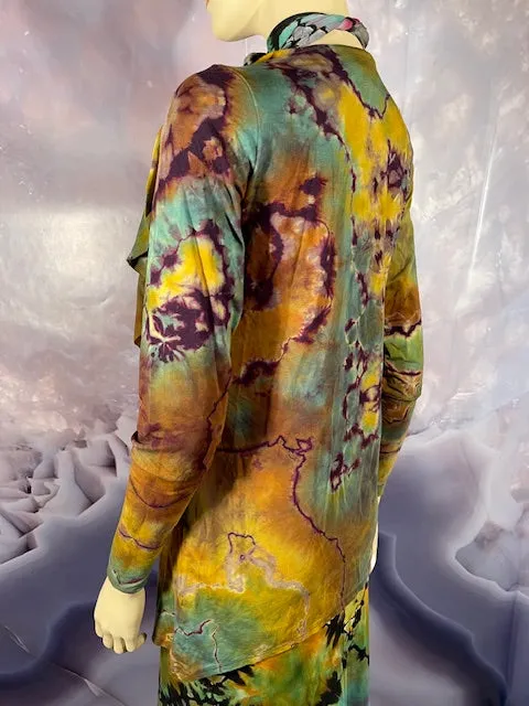 Large Michael Martelli REVERSE Waterfall Cardigan #4