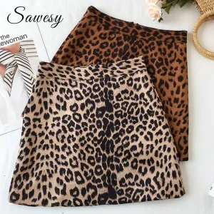 Leopard Mini Skirts