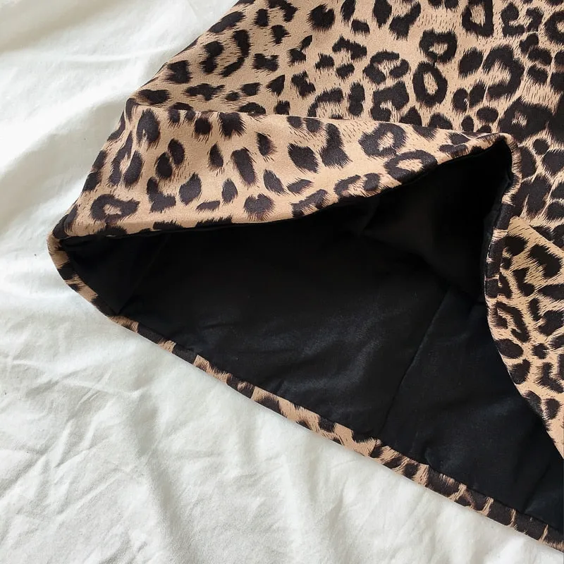 Leopard Mini Skirts