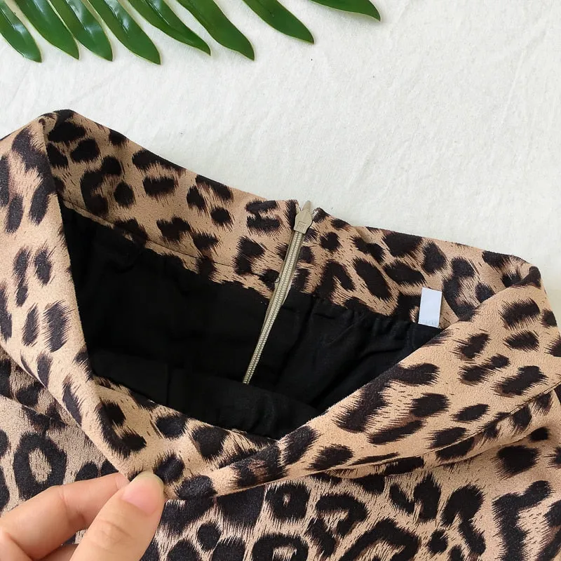 Leopard Mini Skirts