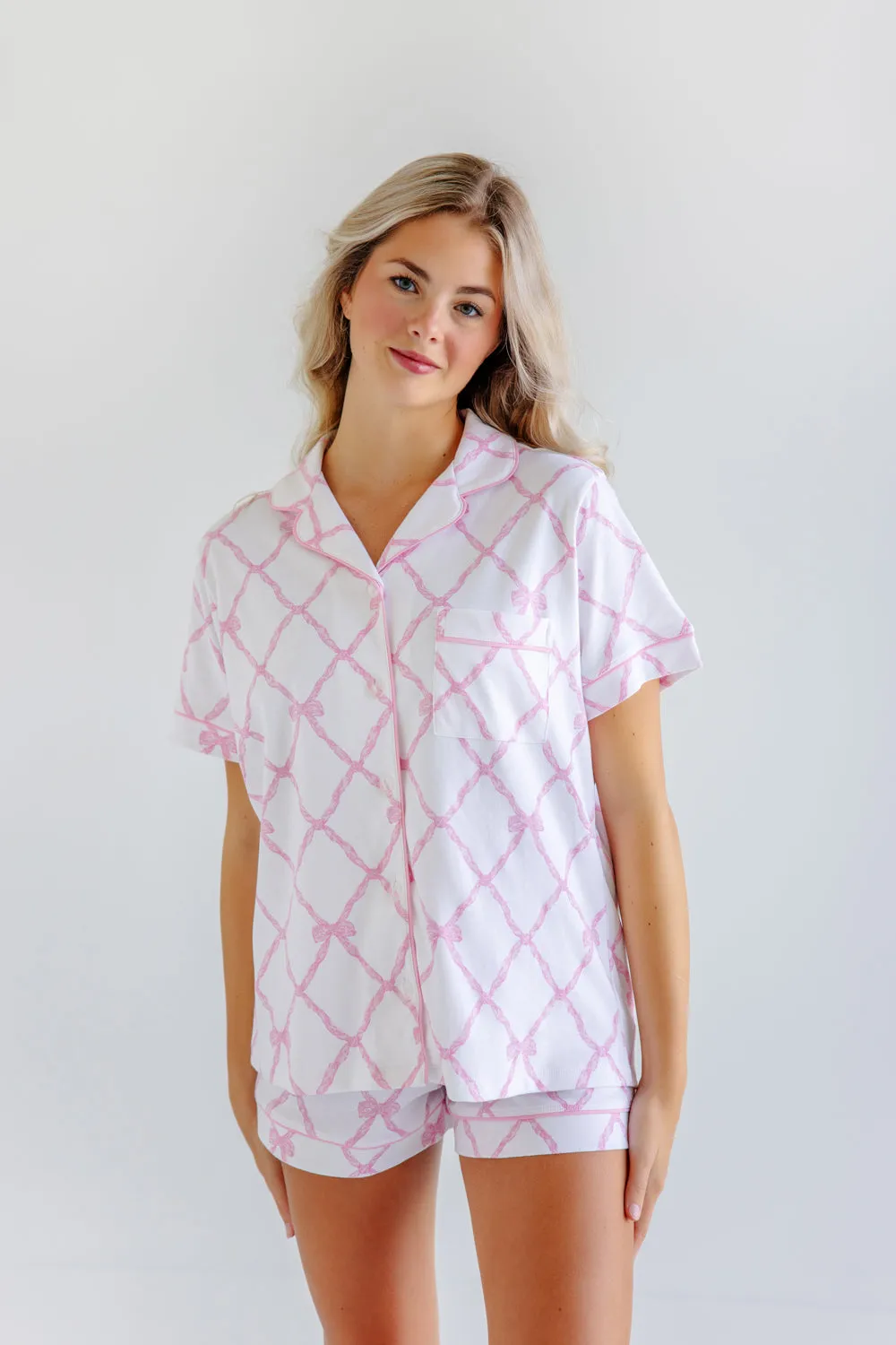 Let Me Lounge Shorts (Women) - Belle Meade Bow